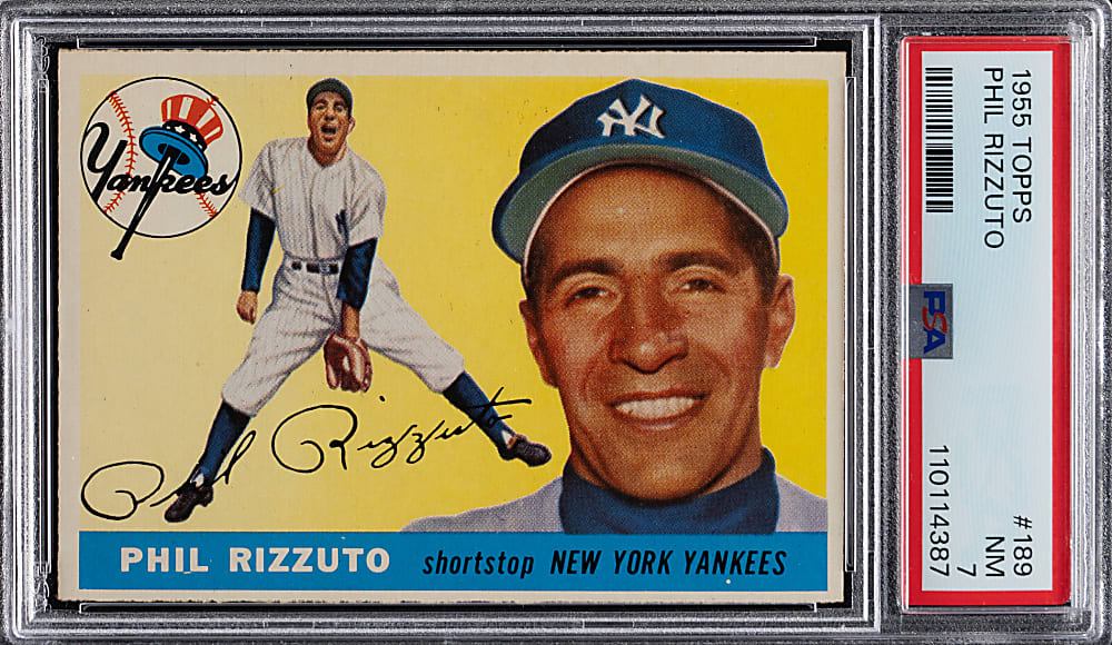 1955 Topps #189 Phil Rizzuto PSA NM 7