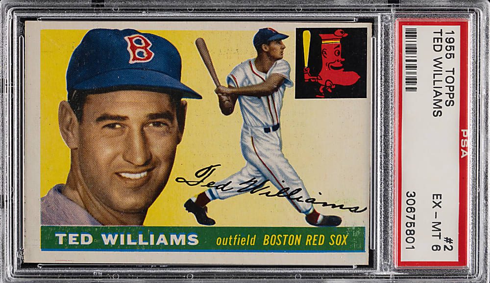 1955 Topps #2 Ted Williams PSA EX-MT 6