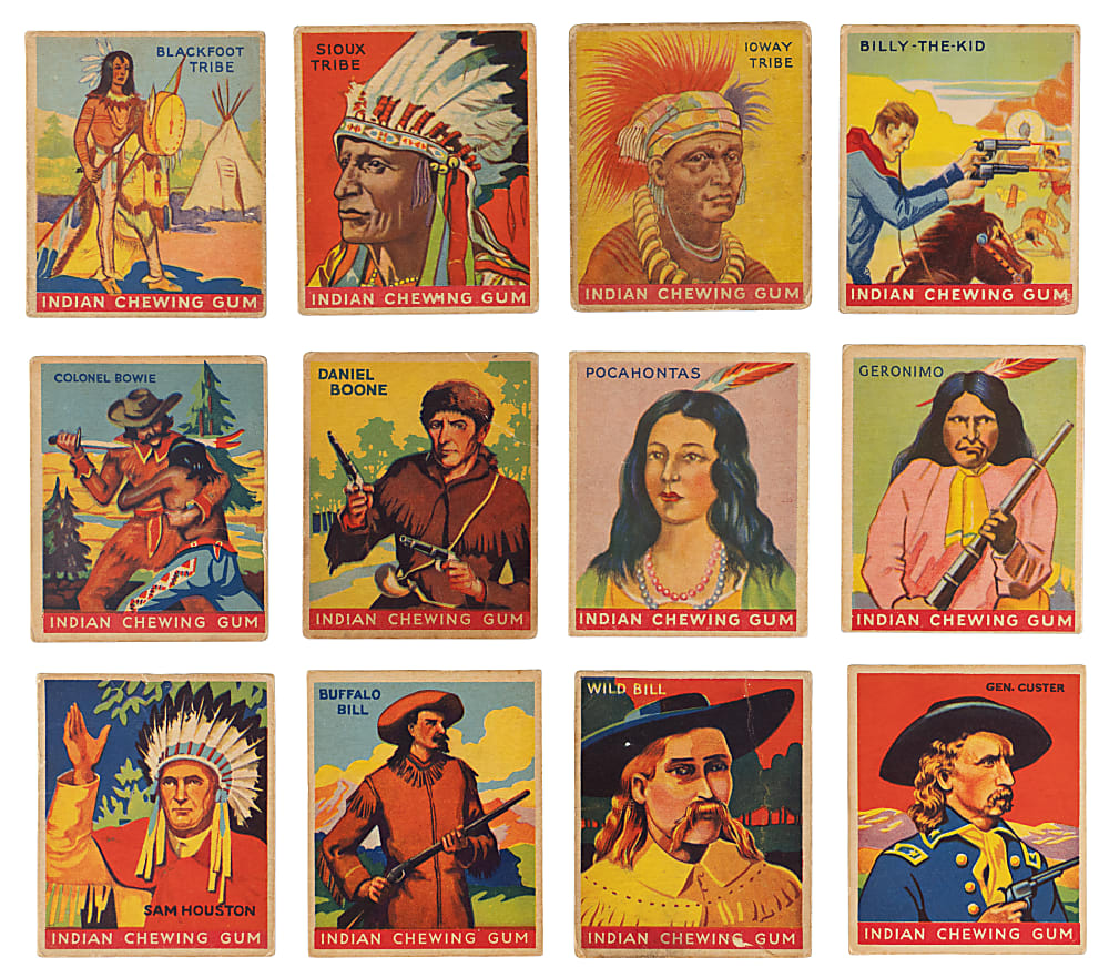 1933 R73 Goudey Indian Gum Starter Set (90/216) with Several Keys