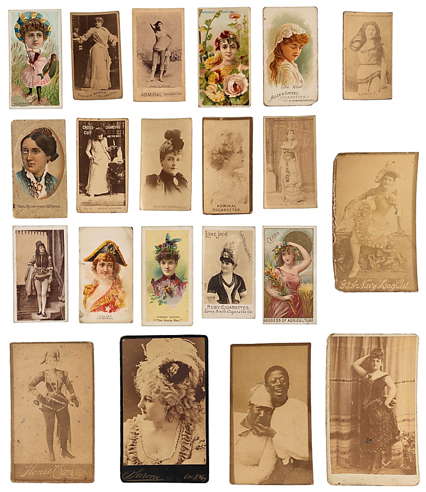 1880s Ladies Tobacco Card Hoard (500+) with Allen & Ginter, Duke's, Lone Jack & Virginia Brights