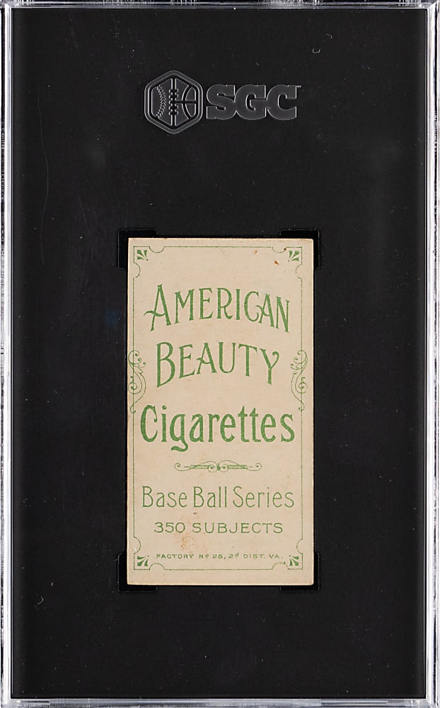 1909-1911 T206 White Border Frank Arellanes SGC EX 5 - American Beauty 350 Subjects Back - Highest Graded!