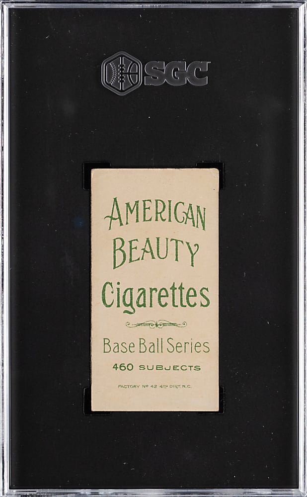 1909-1911 T206 White Border Ed Willetts SGC VG 3 - American Beauty 460 Subjects Back