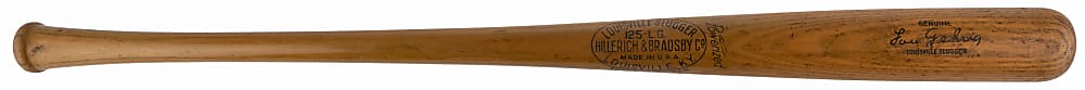 Circa 1930s-1940s Lou Gehrig Louisville Slugger 125 L.G. Store Model Bat - Attractive!