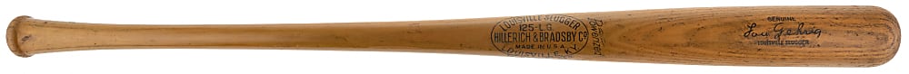 Circa 1930s-1940s Lou Gehrig Louisville Slugger 125 L.G. Store Model Bat - Attractive!