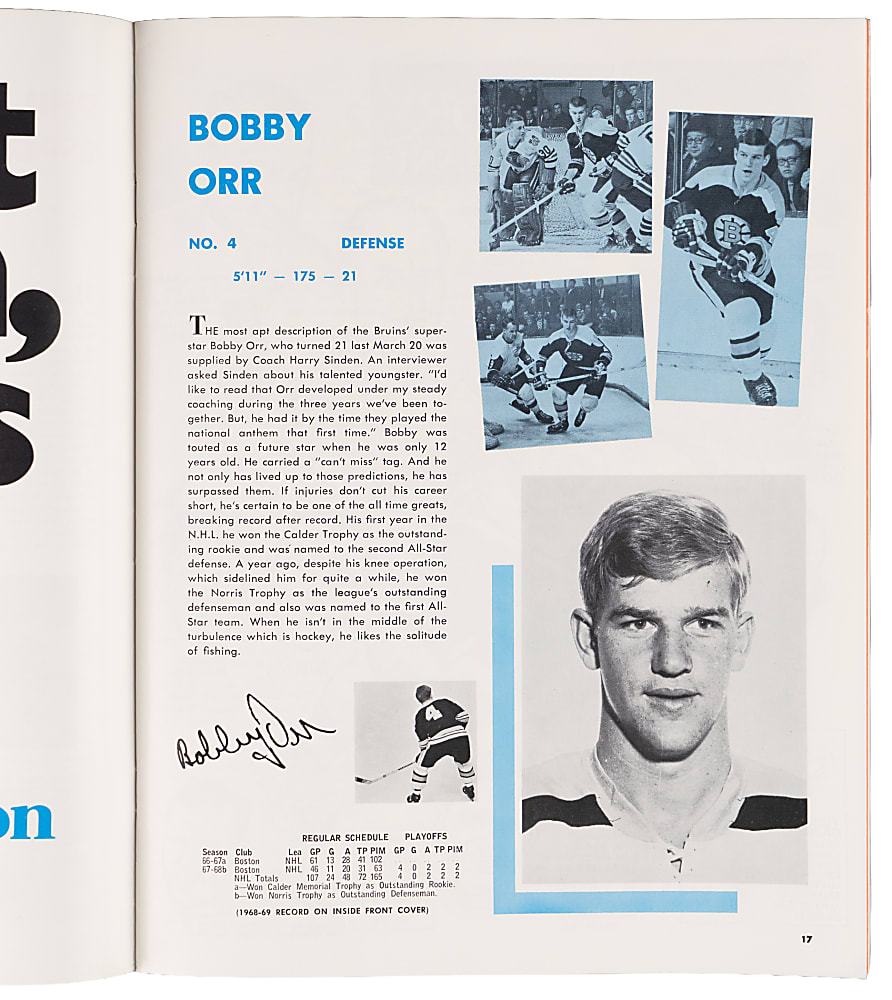 1958-1973 Stanley Cup Finals/Playoffs Program Collection (7) with (6) Finals Games & Bobby Orr First Final Four Appearance