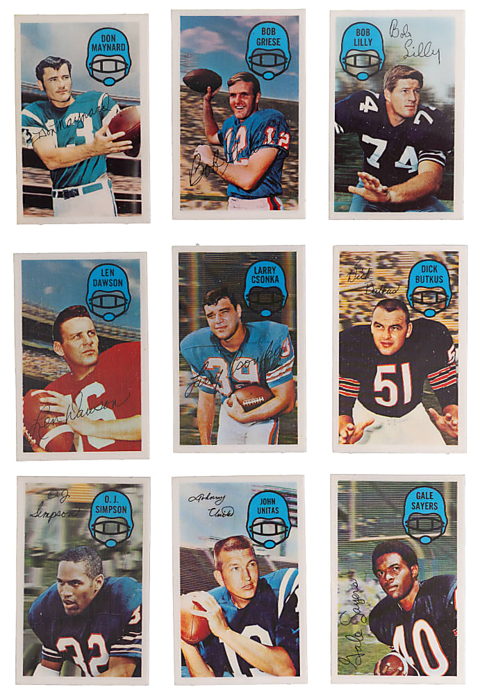 1970 Kellogg's Football Complete Set (60) - Sharp!