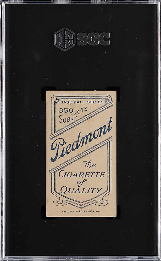 1909-1911 T206 White Border Hughie Jennings One Hand Showing SGC EX 5