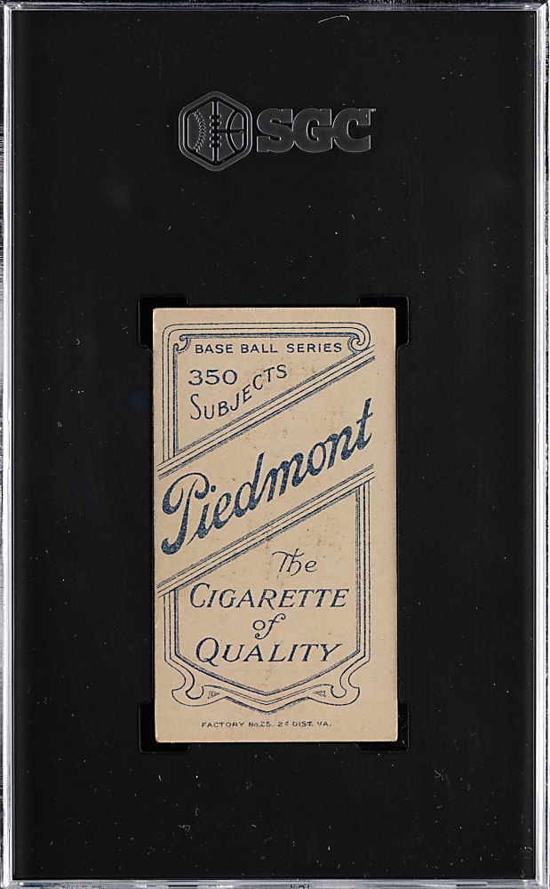 1909-1911 T206 White Border Frank Chance Portrait, Yellow Background SGC VG/EX 4