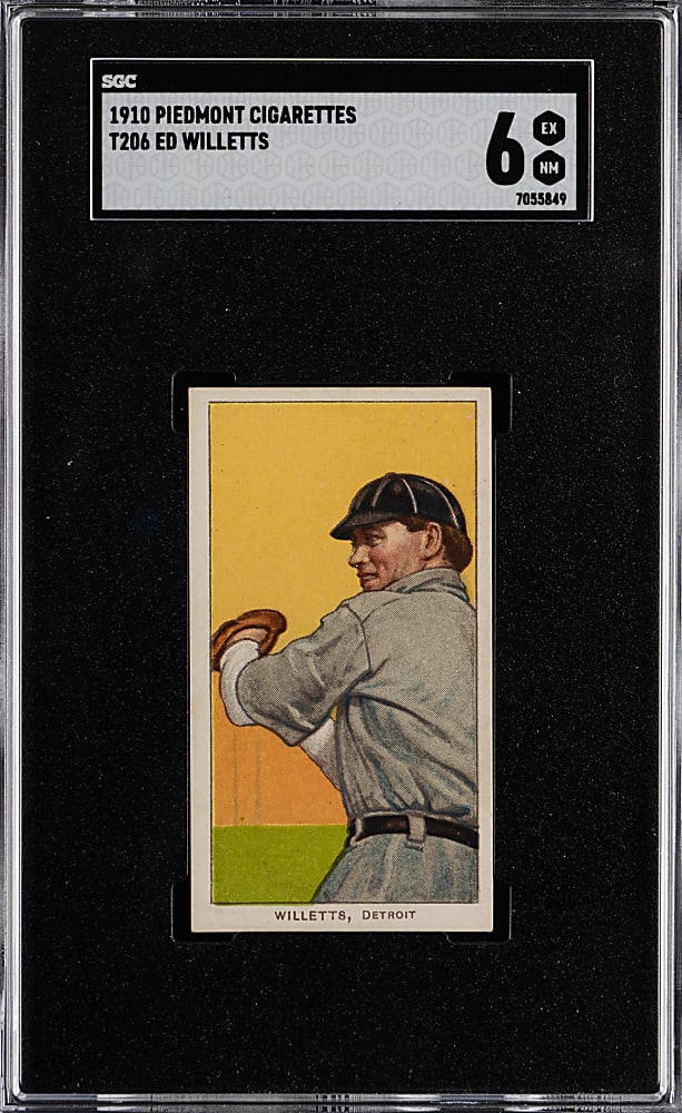 1909-1911 T206 White Border Ed Willetts SGC EX/NM 6