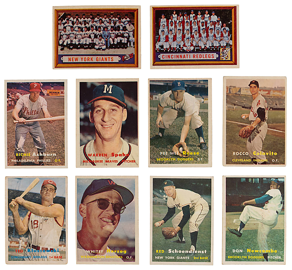 1957 Topps Partial Set (275/407) with (7) Graded & Several Keys