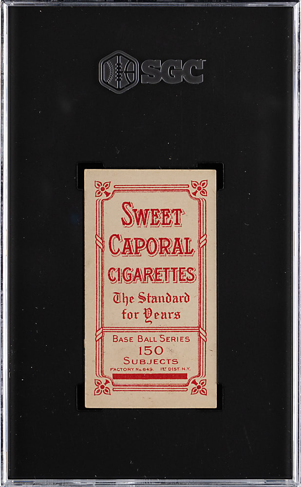 1909-1911 T206 White Border Jimmy Sheckard No Glove Showing SGC EX 5