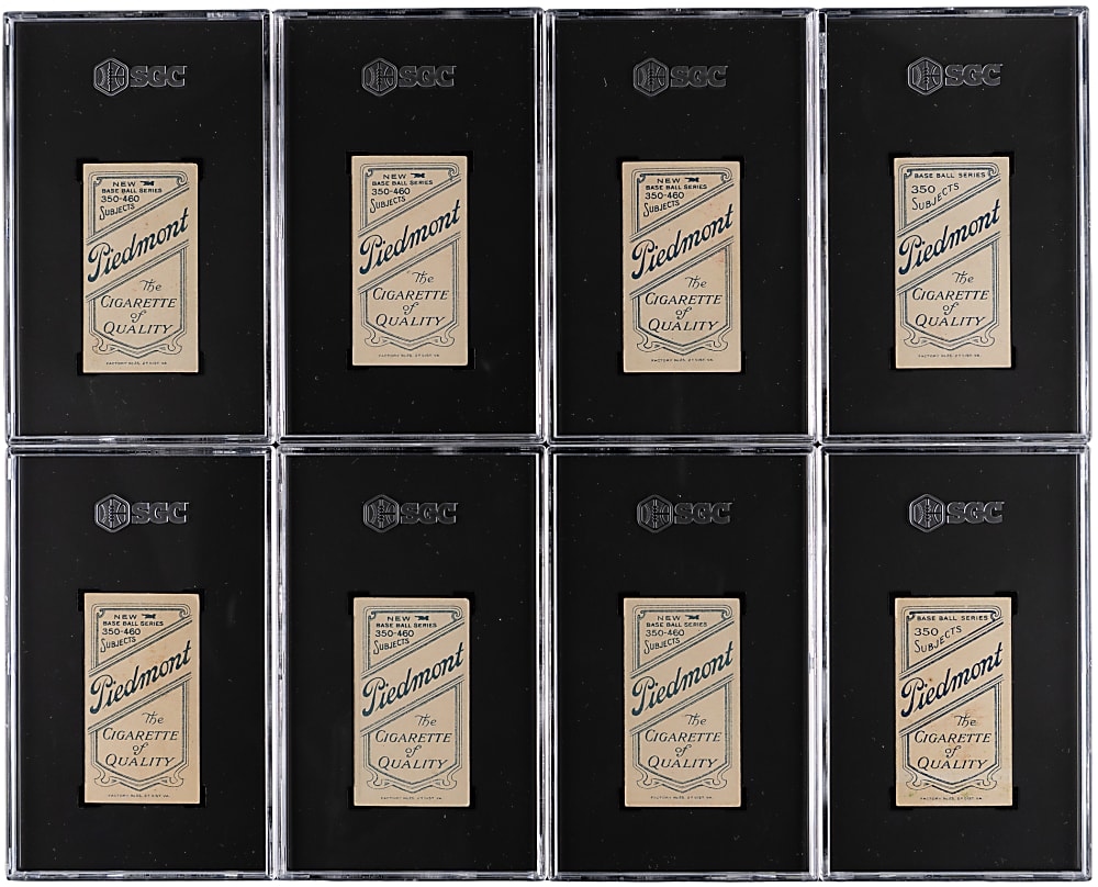 1909-1911 T206 White Border SGC VG/EX+ 4.5 Graded Group (8)