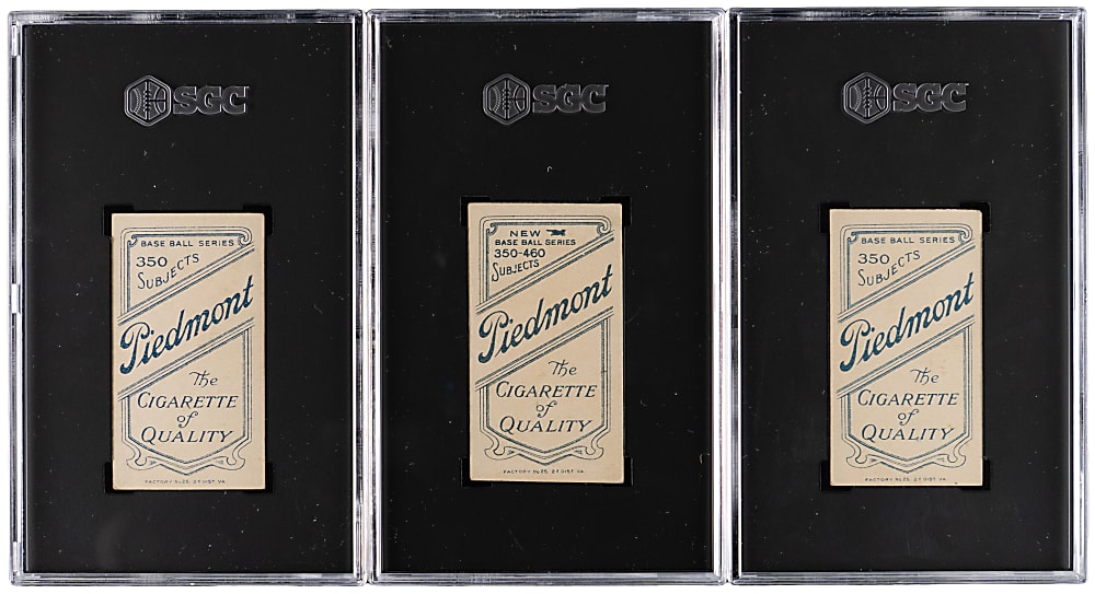 1909-1911 T206 White Border Philadelphia Player SGC VG/EX 4 Graded Trio
