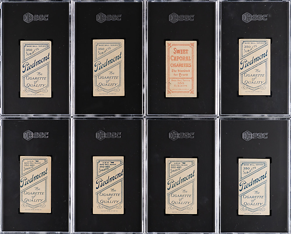 1909-1911 T206 White Border SGC GOOD+ 2.5 Graded Collection (8) with John McGraw & Buck Herzog Variation