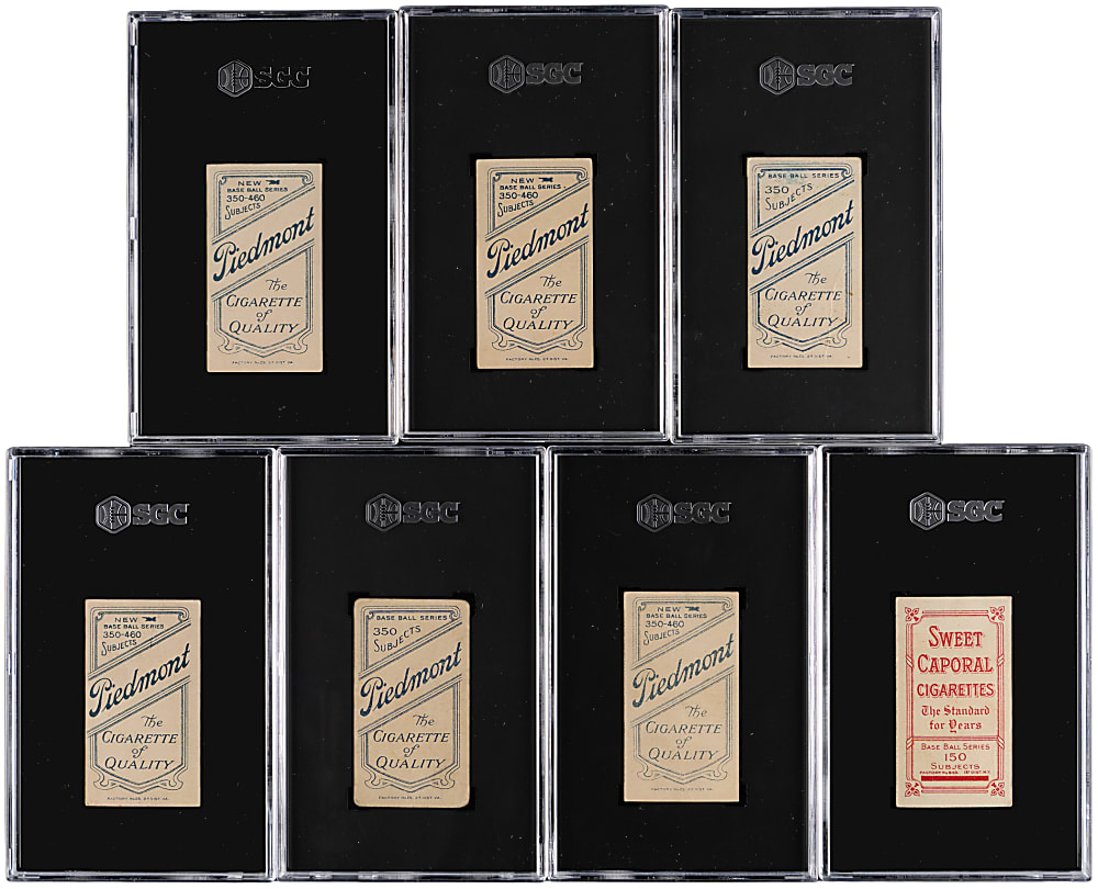 1909-1911 T206 White Border SGC GOOD 2 Graded Collection (7) with (2) Hall of Famers