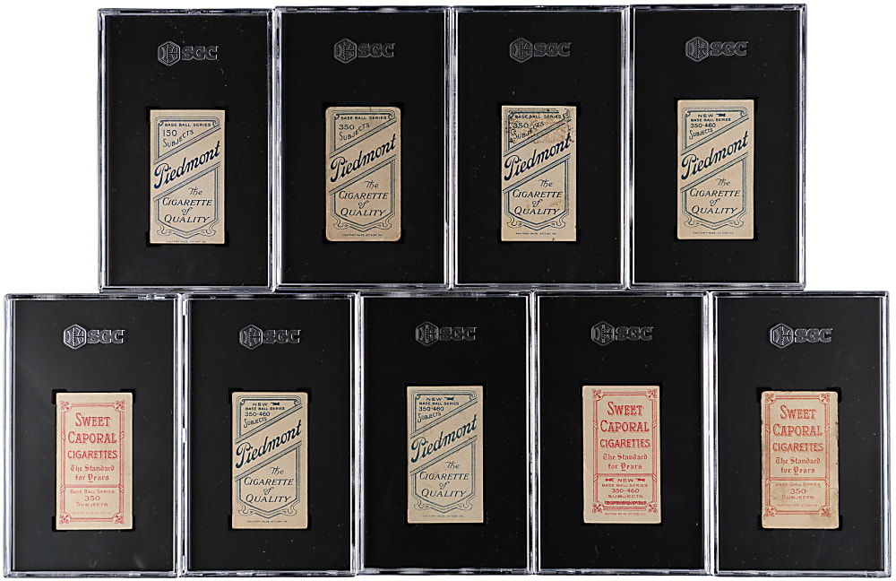 1909-1911 T206 White Border SGC Graded Collection (9) with (2) Chase, Bender & Kleinow (Boston)