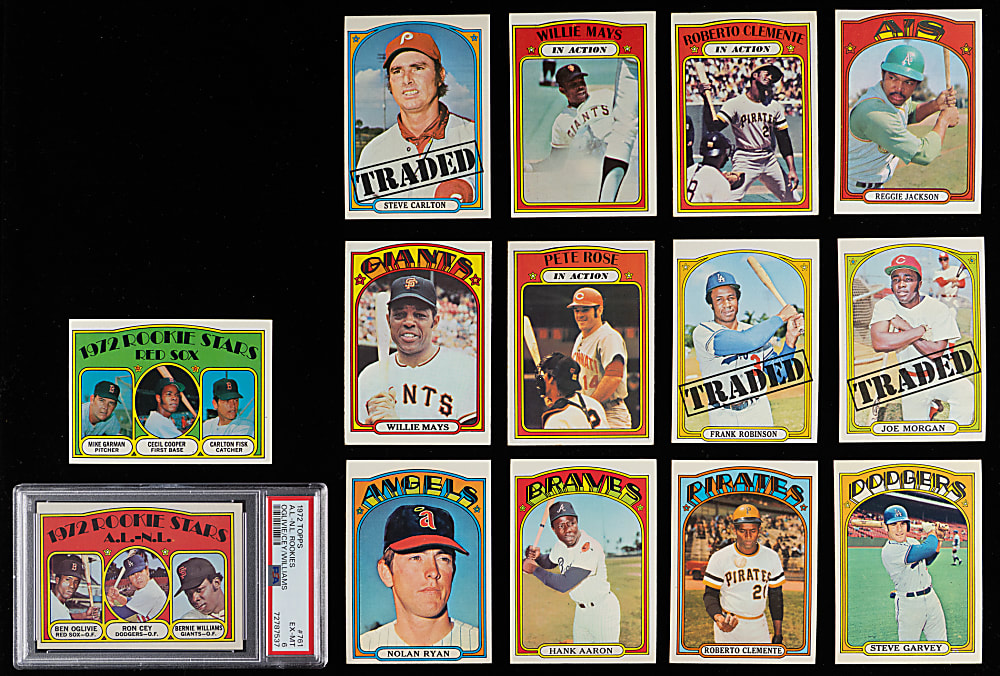 1972 Topps Near Complete Set (696/787) with Most Hall of Famers & Stars