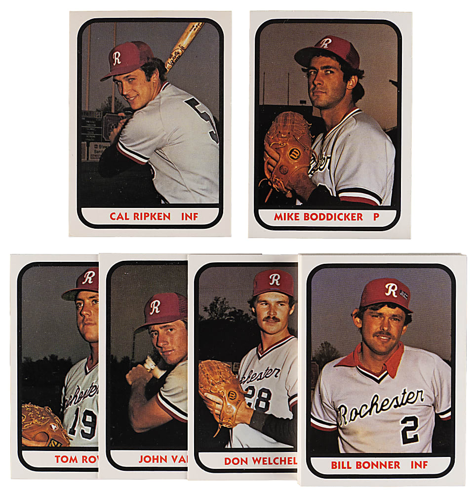 1981 TCMA Rochester Red Wings Complete Set (23) with #15 Cal Ripken Jr.