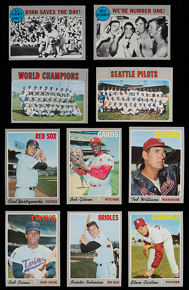 1970 Topps Near Complete Set (680/720) with (5) Graded, Most Keys & (71) High Numbers