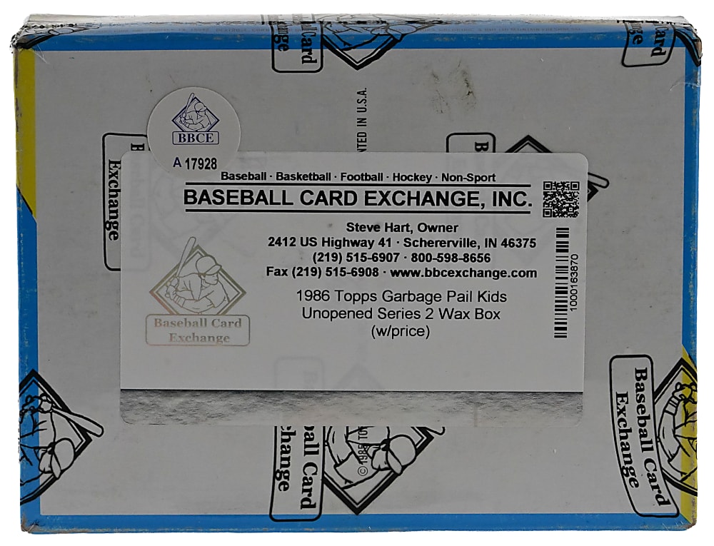 1985 Topps Garbage Pail Kids Series 2 Unopened Wax Box - BBCE