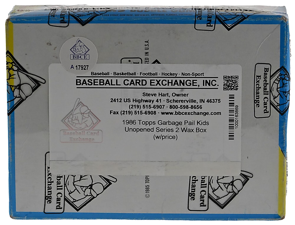 1985 Topps Garbage Pail Kids Series 2 Unopened Wax Box - BBCE