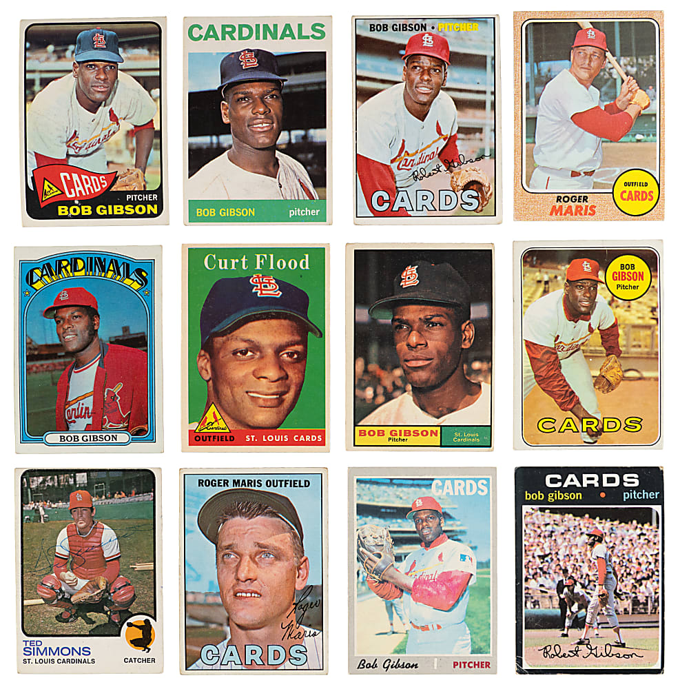 1952-1975 St. Louis Cardinals Collection (440+) with (75+) Hall of Famers Including Brock, Carlton & Gibson