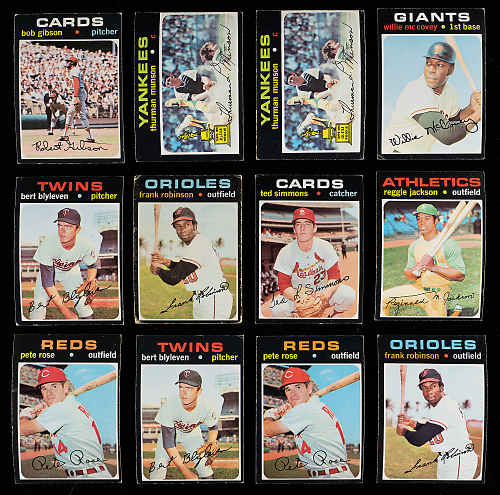 1971 Topps Collection (1,050) with Several Hall of Famers & Stars and (75+) High Numbers