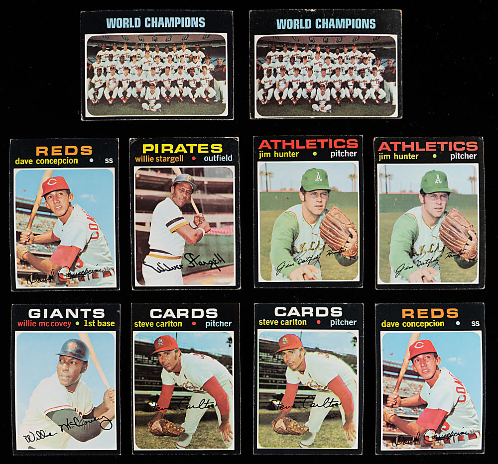 1971 Topps Collection (1,050) with Several Hall of Famers & Stars and (75+) High Numbers