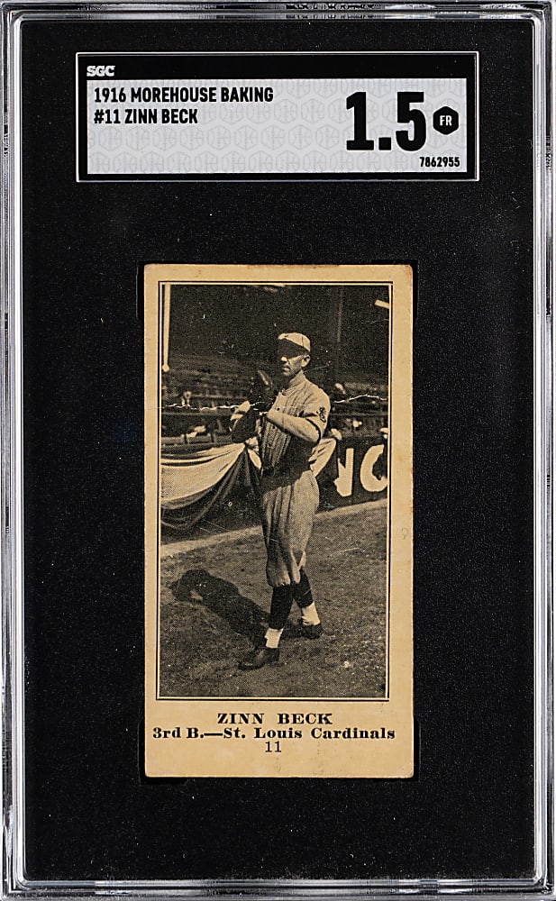 1916 D352 Morehouse Baking #11 Zinn Beck SGC FAIR 1.5