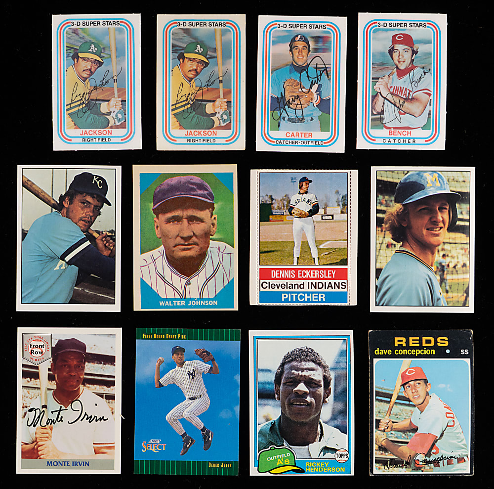 1960s-Modern Shoebox Collection (625+) with Oddball & Inserts Including Tough 1996 Bowman's Best Cuts #1 Ken Griffey Jr Refractor