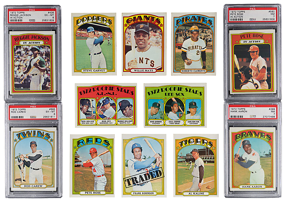 1972 Topps Complete Set (787) with (5) Graded Stars & One Variation