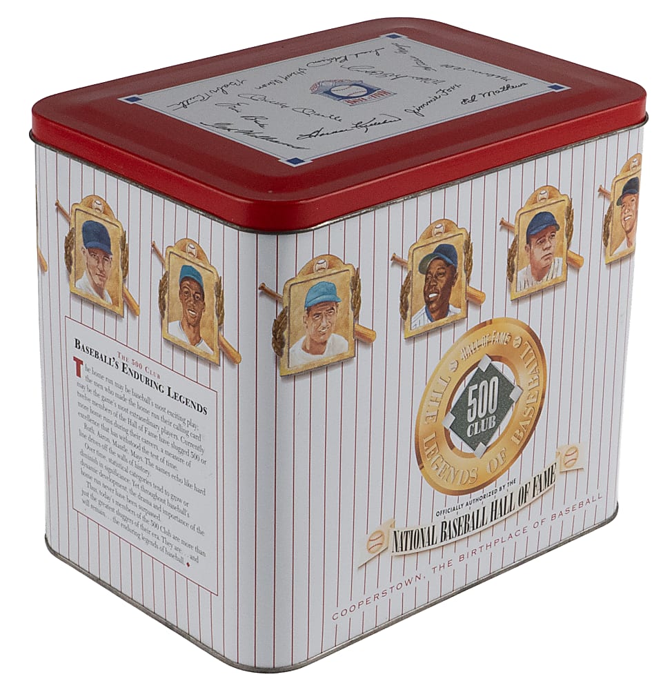 1990 Hall of Fame Legends of Baseball 500 Club .999 Silver Proof Coin Complete Set (12) in Original Display Tin with COA