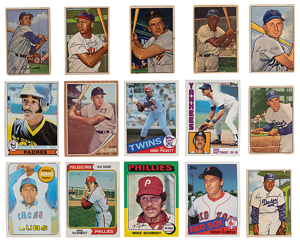 1941-1995 Mostly Baseball Hall of Fame & Star Collection (675+) with Several Rookies