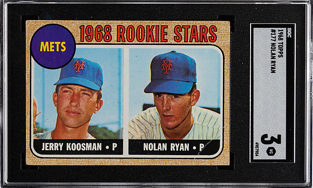 1968 Topps #177 Nolan Ryan Rookie SGC VG 3
