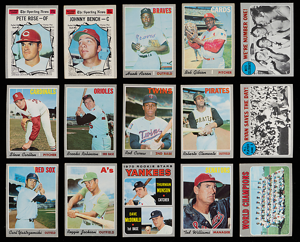 1970 Topps Near Complete Set (663/720) with Several Keys & (64) High Numbers