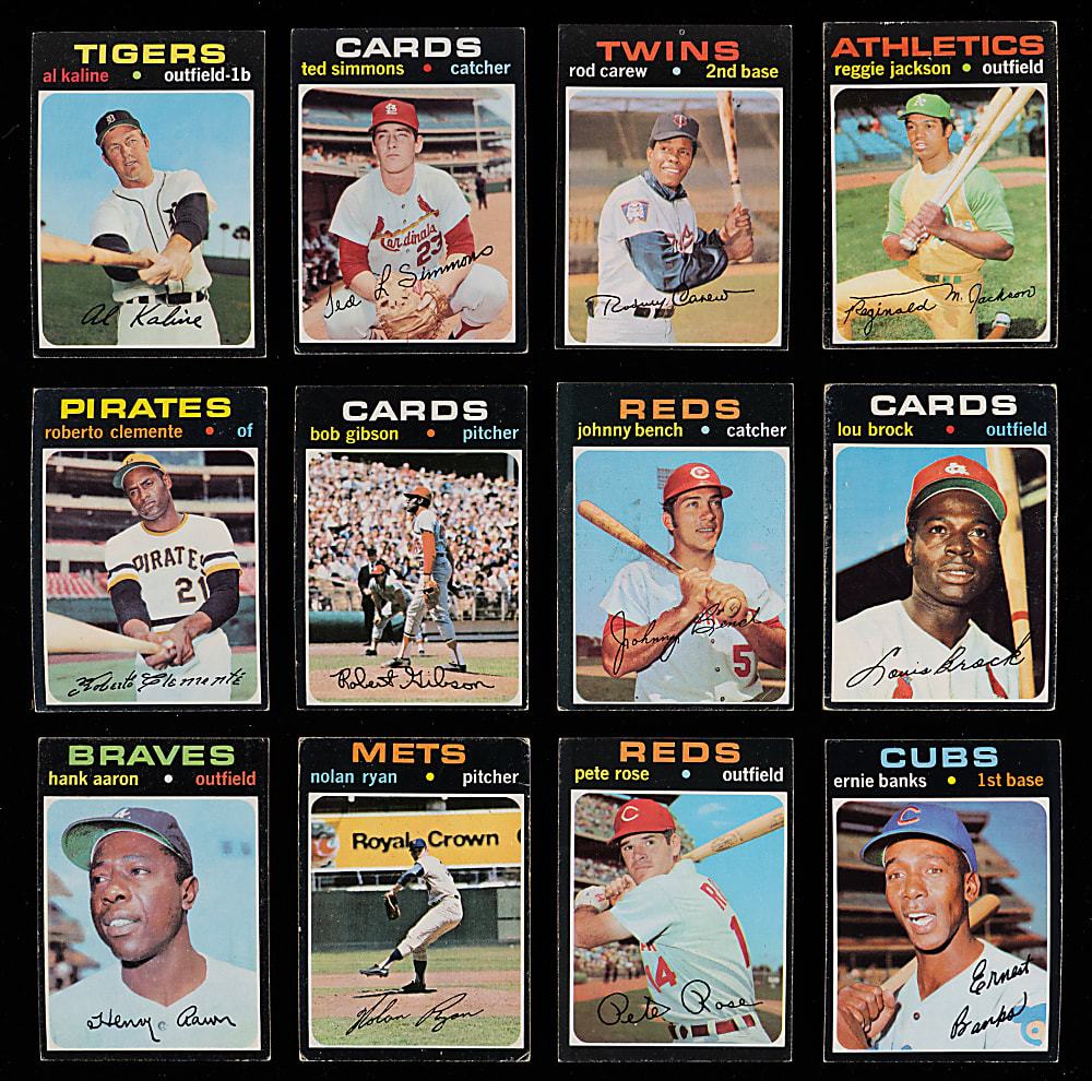 1971 Topps Near Complete Set (689/752) with Several Hall of Famers & Stars