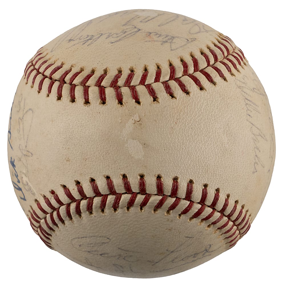 1967-1968 St. Louis Cardinals Team-Signed ONL/Giles Baseball with (18) Signatures Plus Full PSA LOA