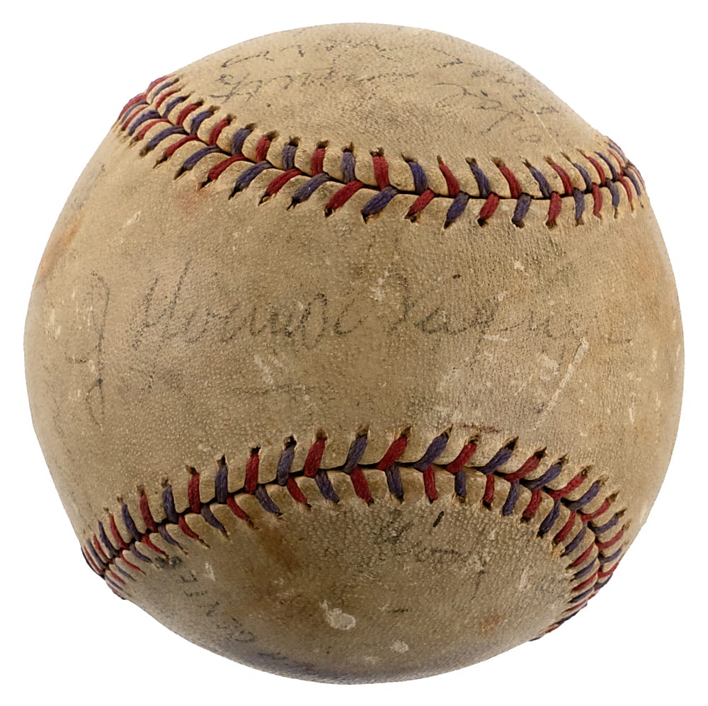 1933 Pittsburgh Pirates Team-Signed Official League Baseball with (12) Signatures Including Honus Wagner & Waner Brothers with Full JSA LOA