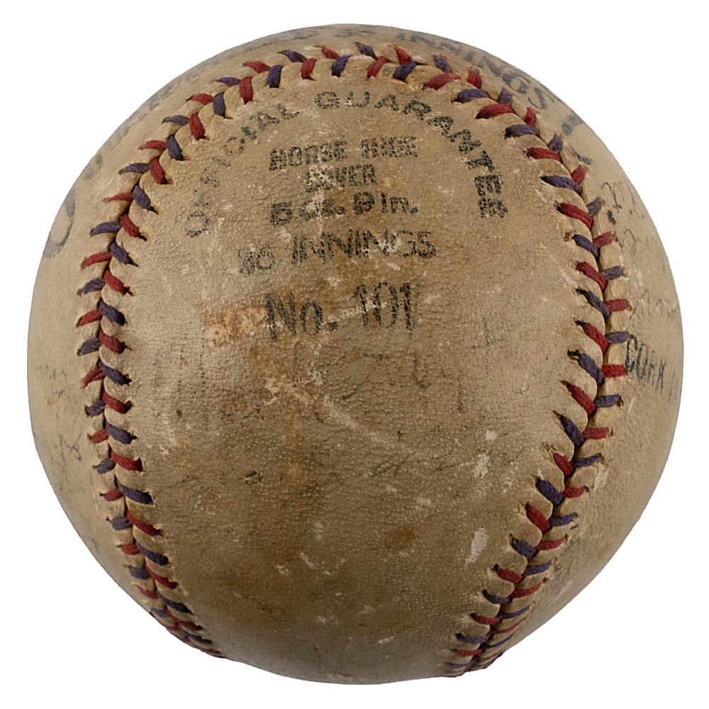 1933 Pittsburgh Pirates Team-Signed Official League Baseball with (12) Signatures Including Honus Wagner & Waner Brothers with Full JSA LOA