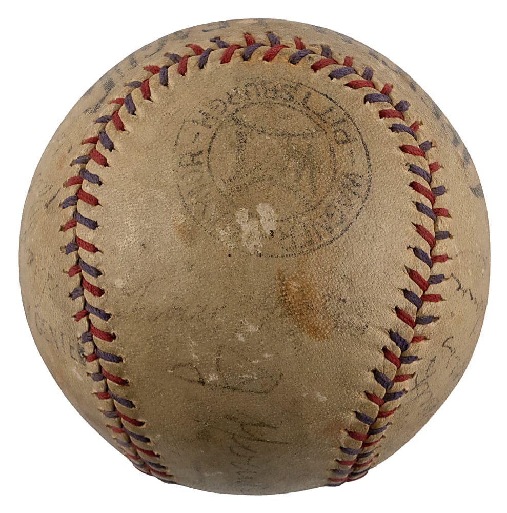 1933 Pittsburgh Pirates Team-Signed Official League Baseball with (12) Signatures Including Honus Wagner & Waner Brothers with Full JSA LOA