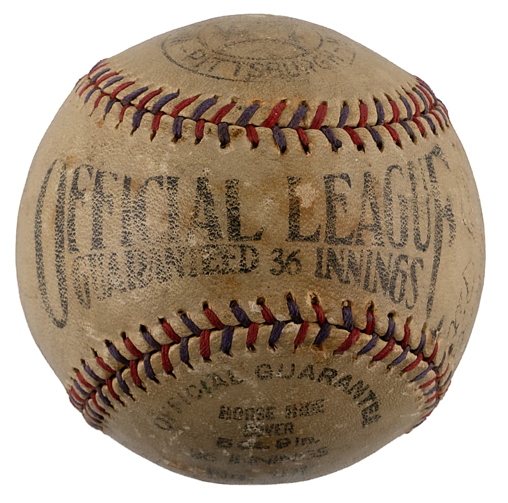 1933 Pittsburgh Pirates Team-Signed Official League Baseball with (12) Signatures Including Honus Wagner & Waner Brothers with Full JSA LOA