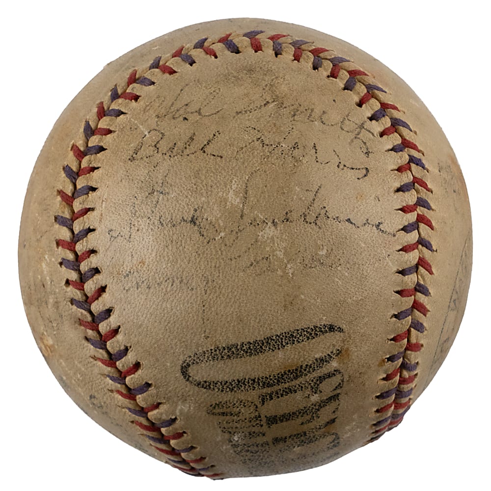 1933 Pittsburgh Pirates Team-Signed Official League Baseball with (12) Signatures Including Honus Wagner & Waner Brothers with Full JSA LOA