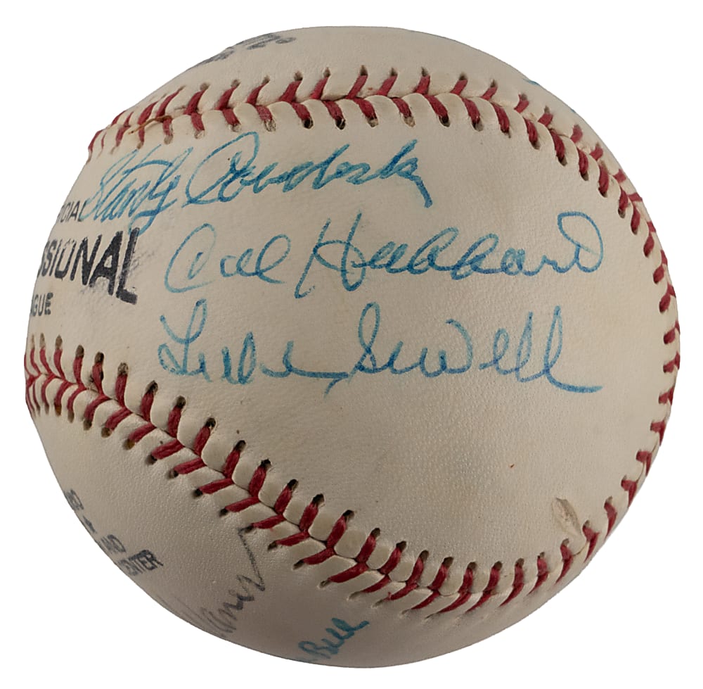 Circa 1970s Hall of Famer/Star Multi-Signed baseball with (13) Including HOF President Paul Kerr – JSA LOA