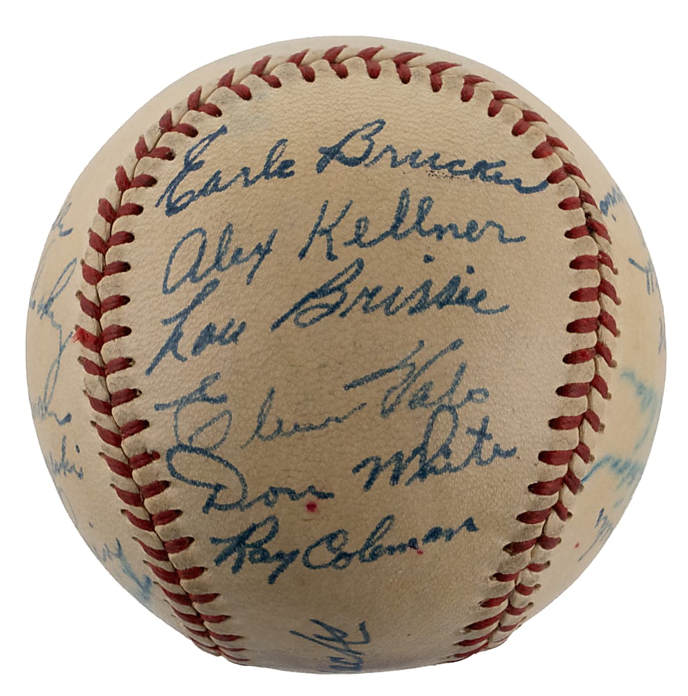 1948 Philadelphia Athletics Team-Signed OAL/Harridge Baseball with (21) Signatures Plus Full JSA LOA