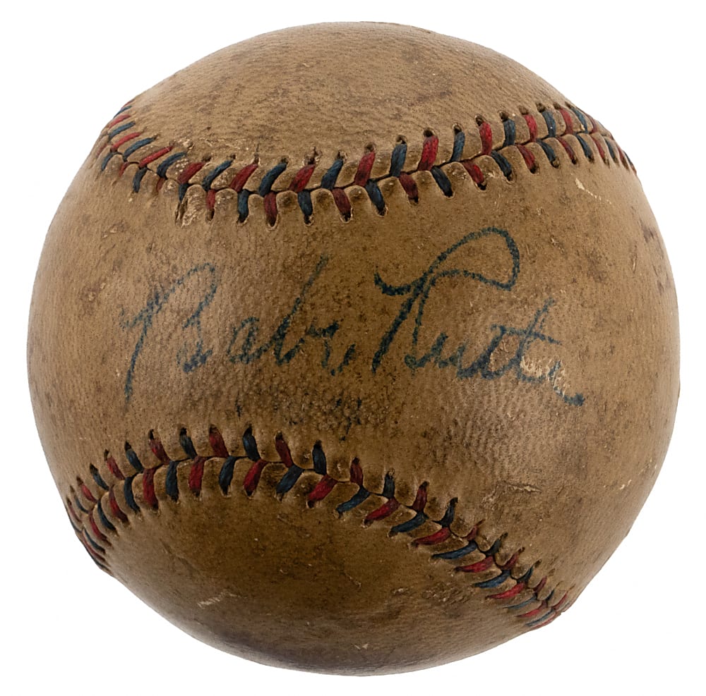 Babe Ruth Single-Signed Baseball - Full JSA LOA