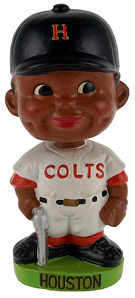 1962 Houston Colt .45s Rare Black Player Happy Face Bobblehead