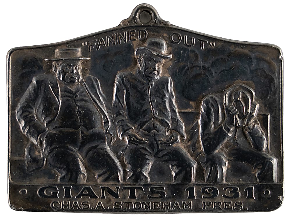 1931 New York Giants Sterling Silver Season Pass by Lambert Bros.