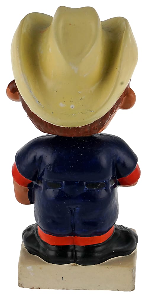 1962-1963 Houston Colt .45s White Base Blue Jersey Variation Bobblehead with Crossed Pistols Texas Decal
