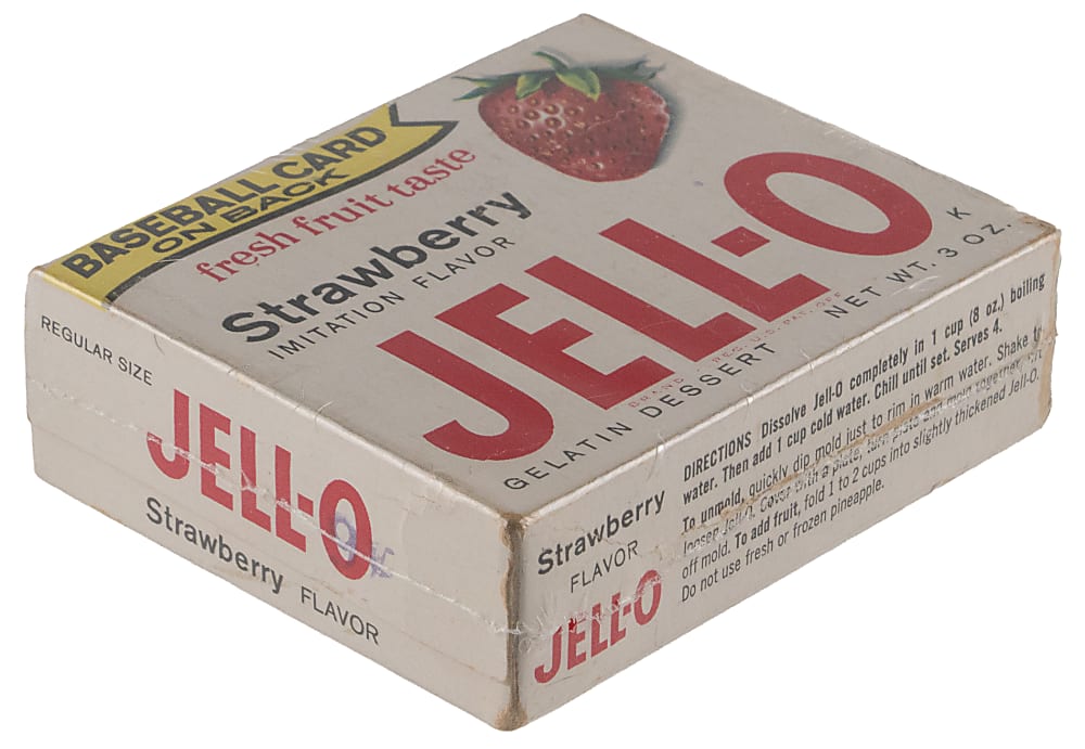 1963 Jell-O Complete Box with #86 Jerry Lumpe