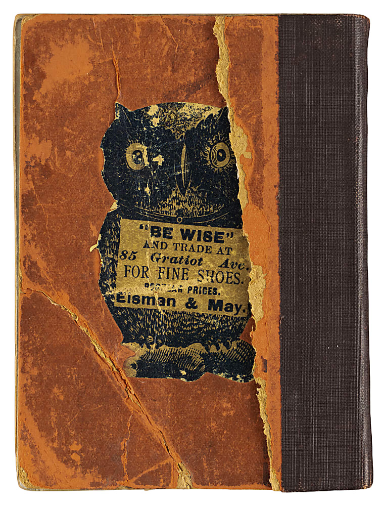 1887 Burch & Wildman Exceedingly Rare National League Champion Detroit Wolverines League Base Ball Score Book